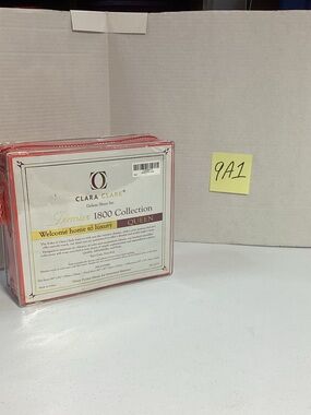 Clara Clark Coral Premier 1800 Collection Queen Sheet Set